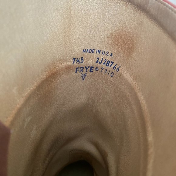FRYE Red-brown Western Style Boots - Picture 4 of 5